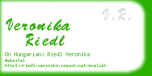 veronika riedl business card